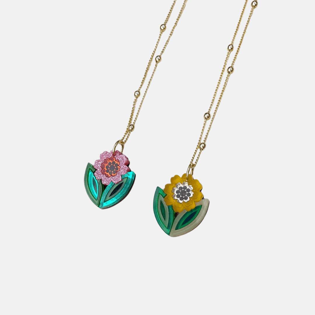 Agnes Floral Mini Pendant Necklace