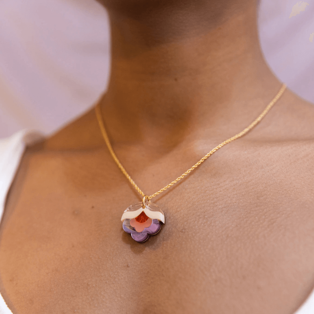 Anna Floral Pendant Necklace