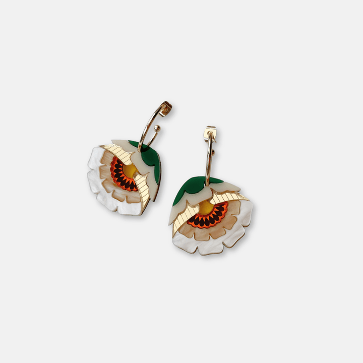 Isobel Floral Hoop Earrings