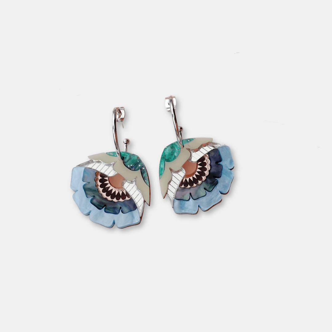 Isobel Floral Hoop Earrings