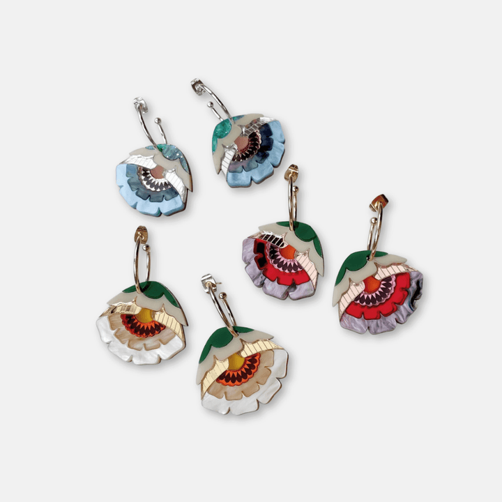 Isobel Floral Hoop Earrings