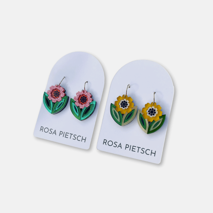 Agnes Floral Drop Earrings