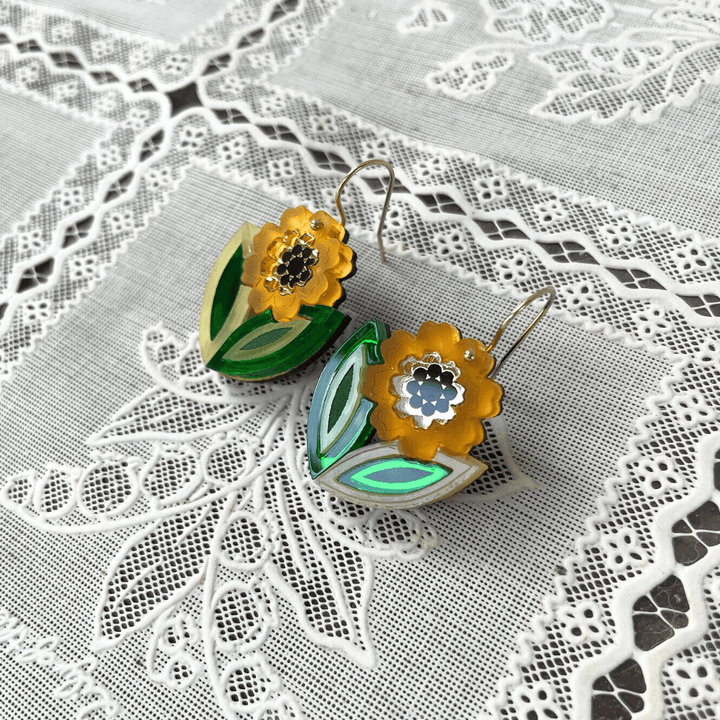 Agnes Floral Drop Earrings