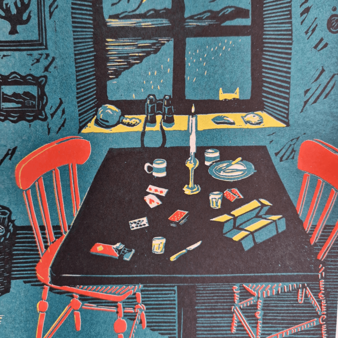 Ten Past Ten A3 Risograph Print