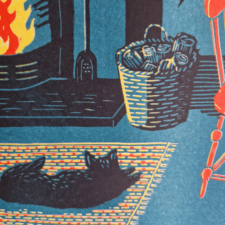 Ten Past Ten A3 Risograph Print
