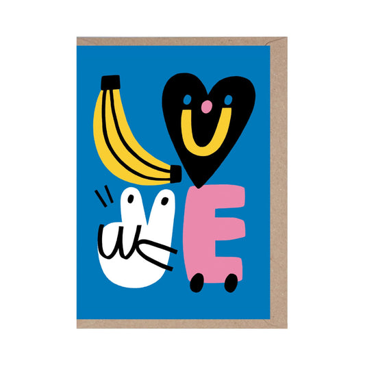 Banana Love Greetings Card