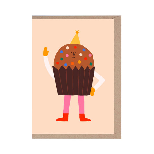 Cute Cupcake Greetings Card