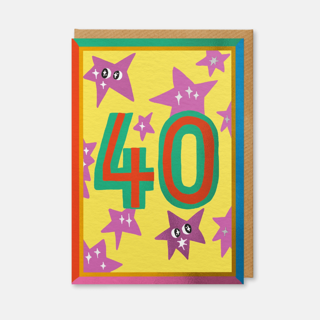 40th Birthday Greetings Card