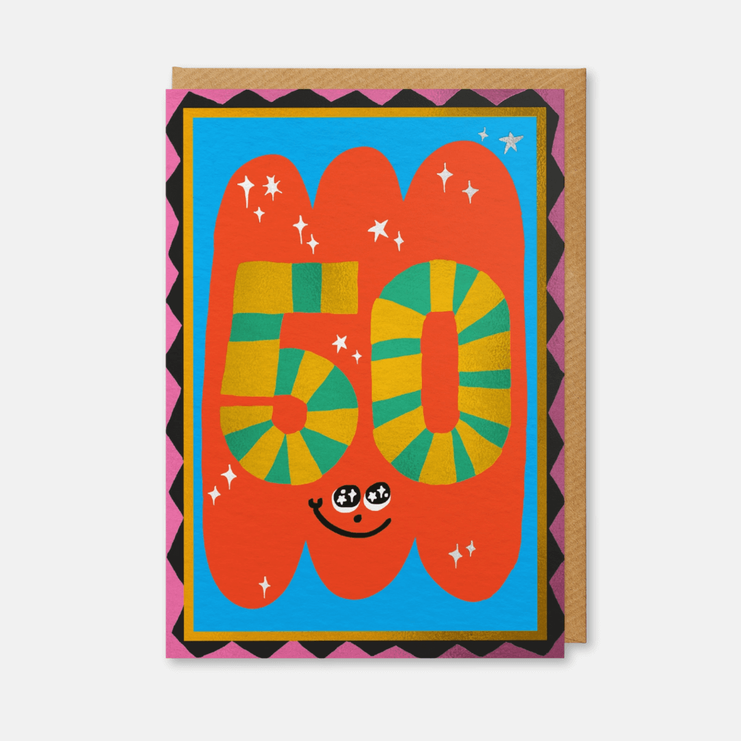 50th Birthday Greetings Card