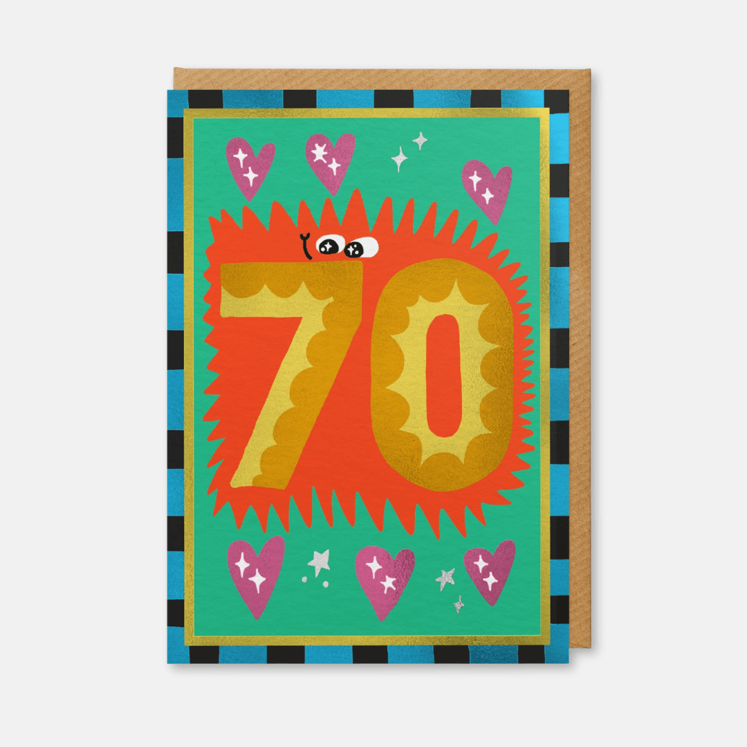 70th Birthday Greetings Card