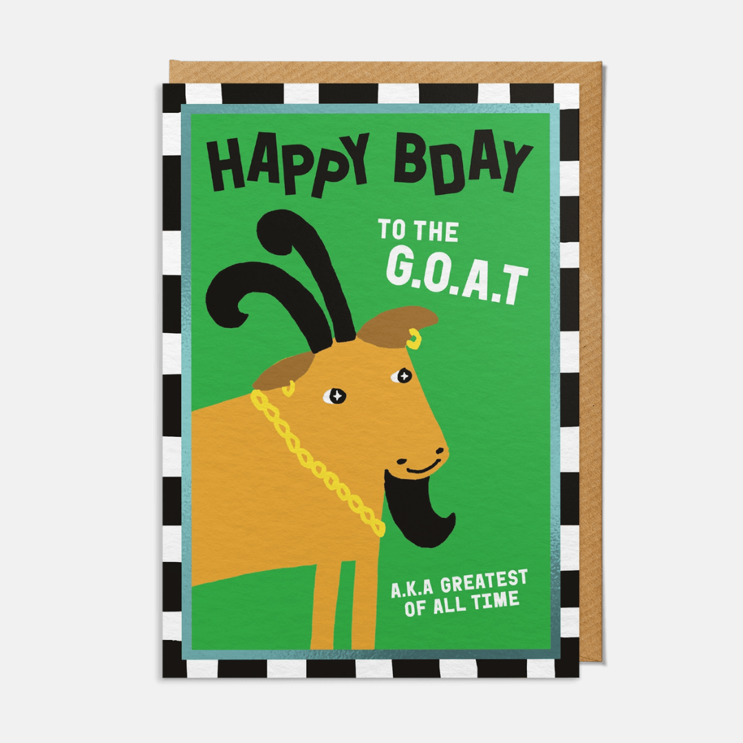 GOAT Birthday Greetings Card