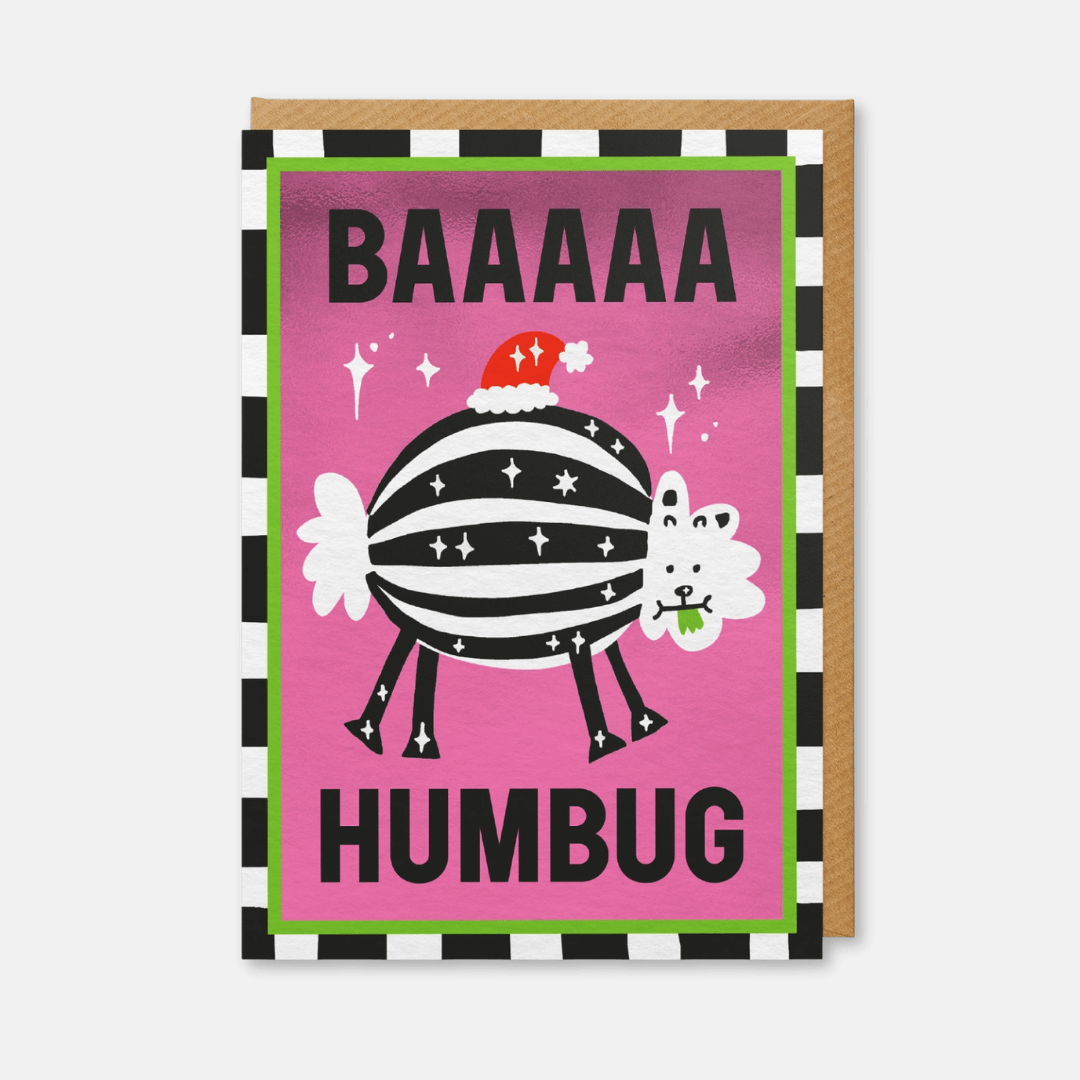 Baaaaa Humbug Greetings Card