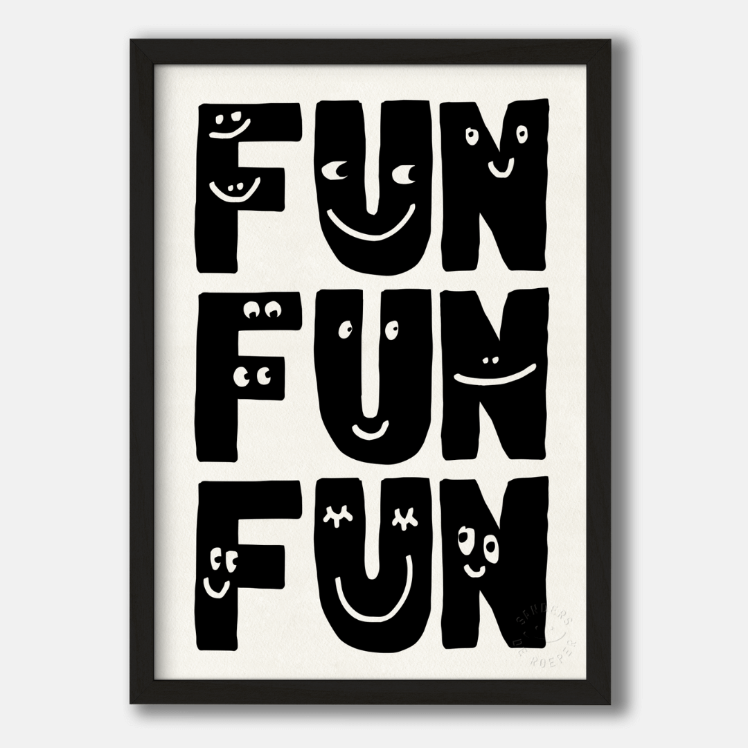 Fun Fun Fun A4 Art Print