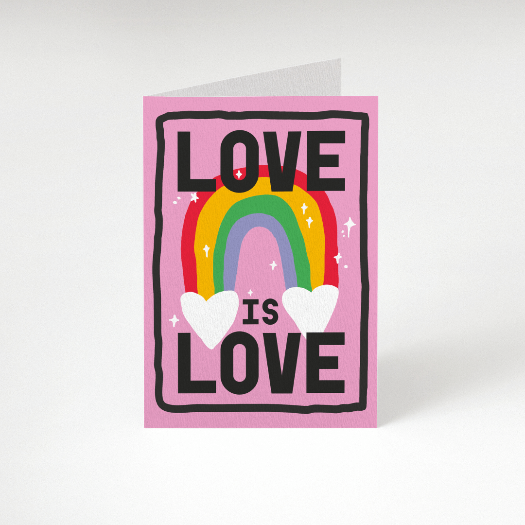 Love Is Love Greetings Card