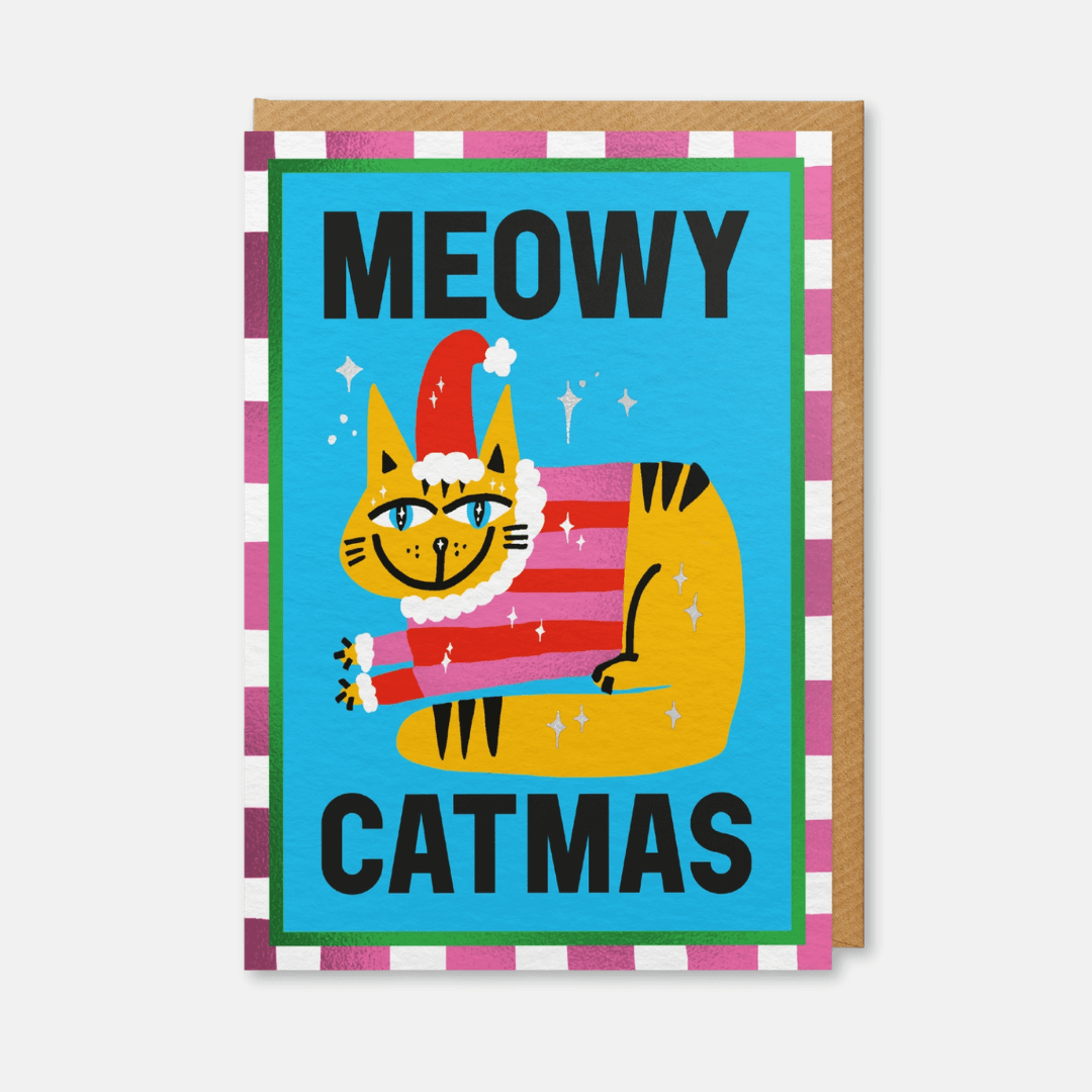 Meowy Catmas Greetings Card