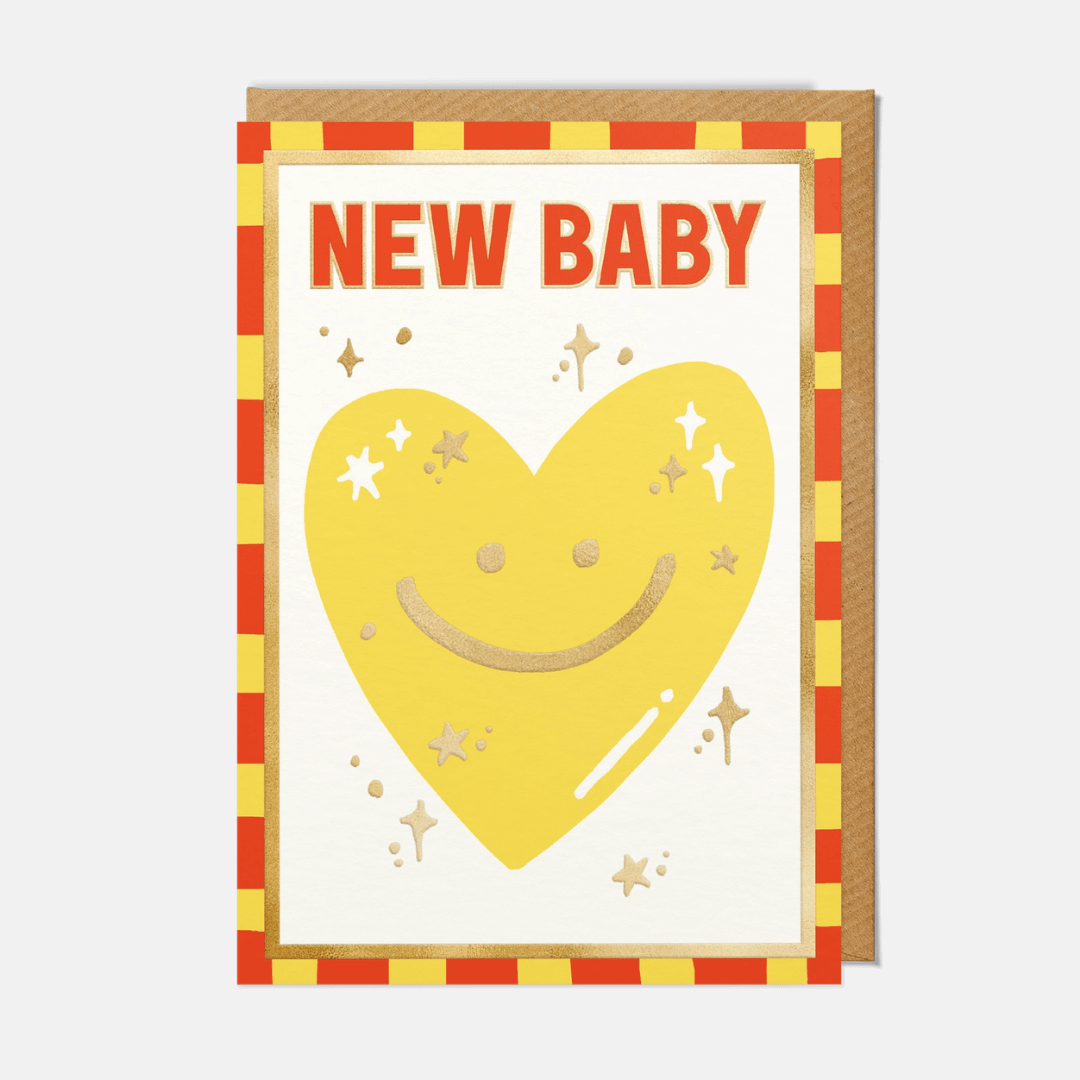 New Baby Heart Greetings Card