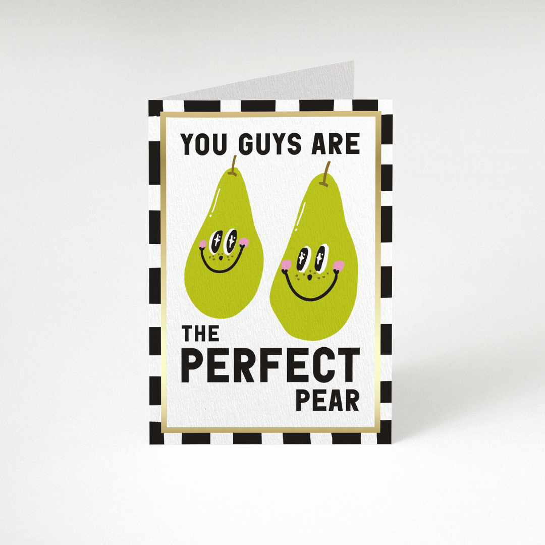 Perfect Pear Greetings Card