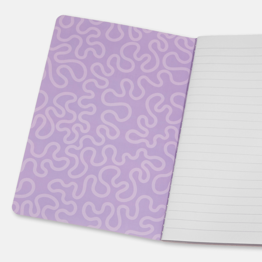 Gingham Check A5 Lined Notebook