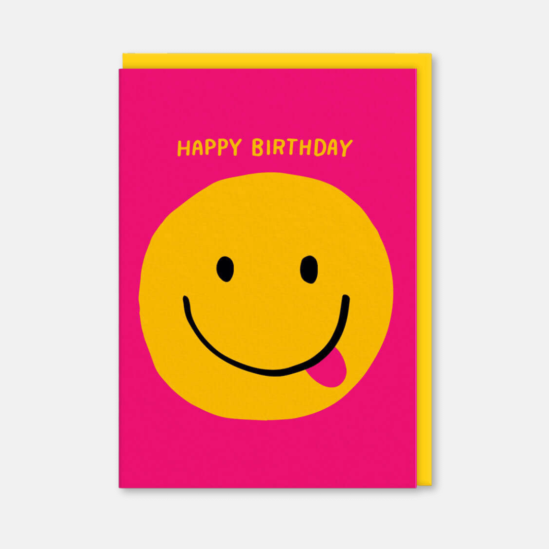 Smiley Face Birthday Greetings Card