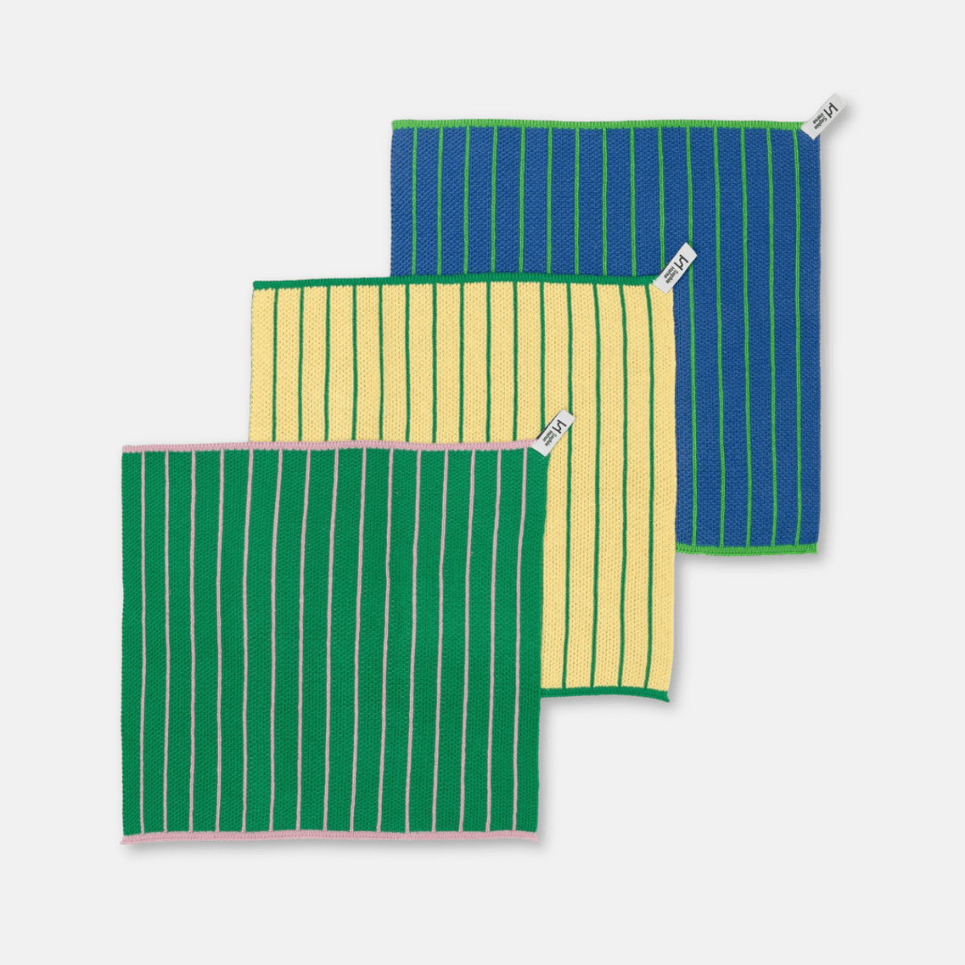 Reusable Striped Dishcloth Set