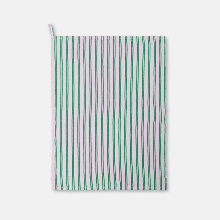 Lilac Stripe Cotton Tea Towel