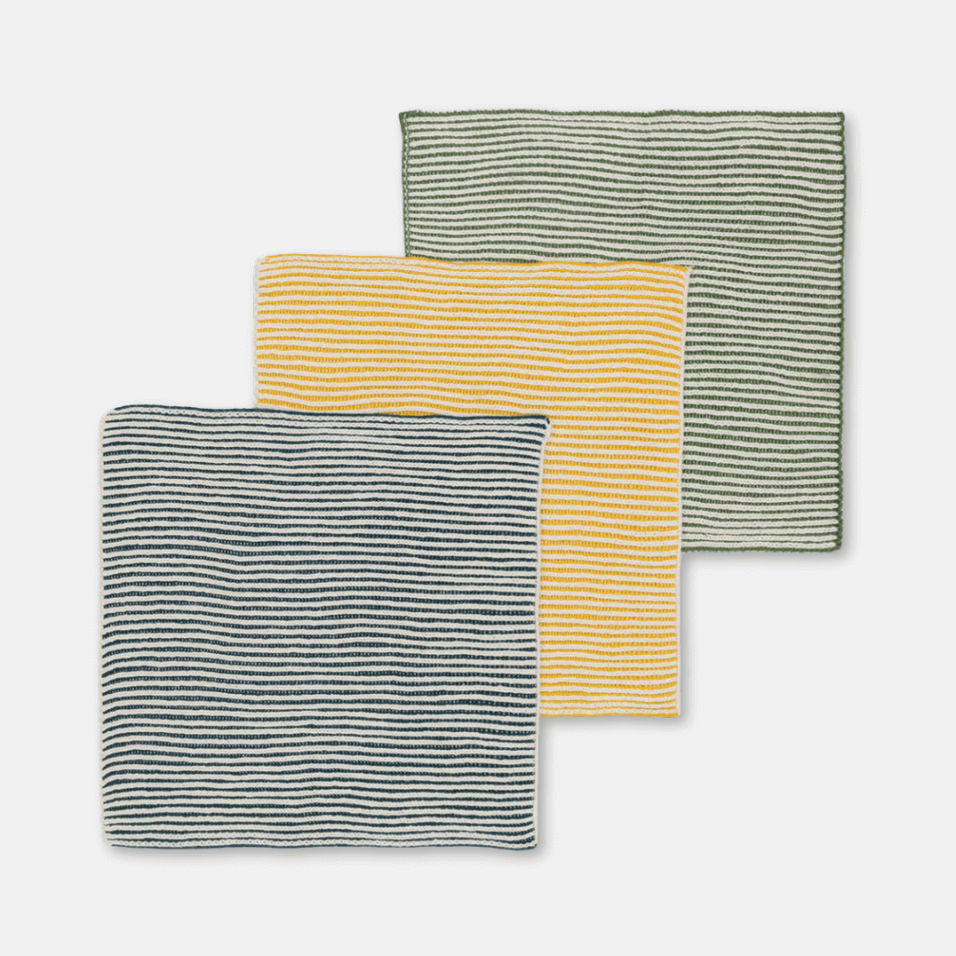 Reusable Ribbed Dishcloth Set