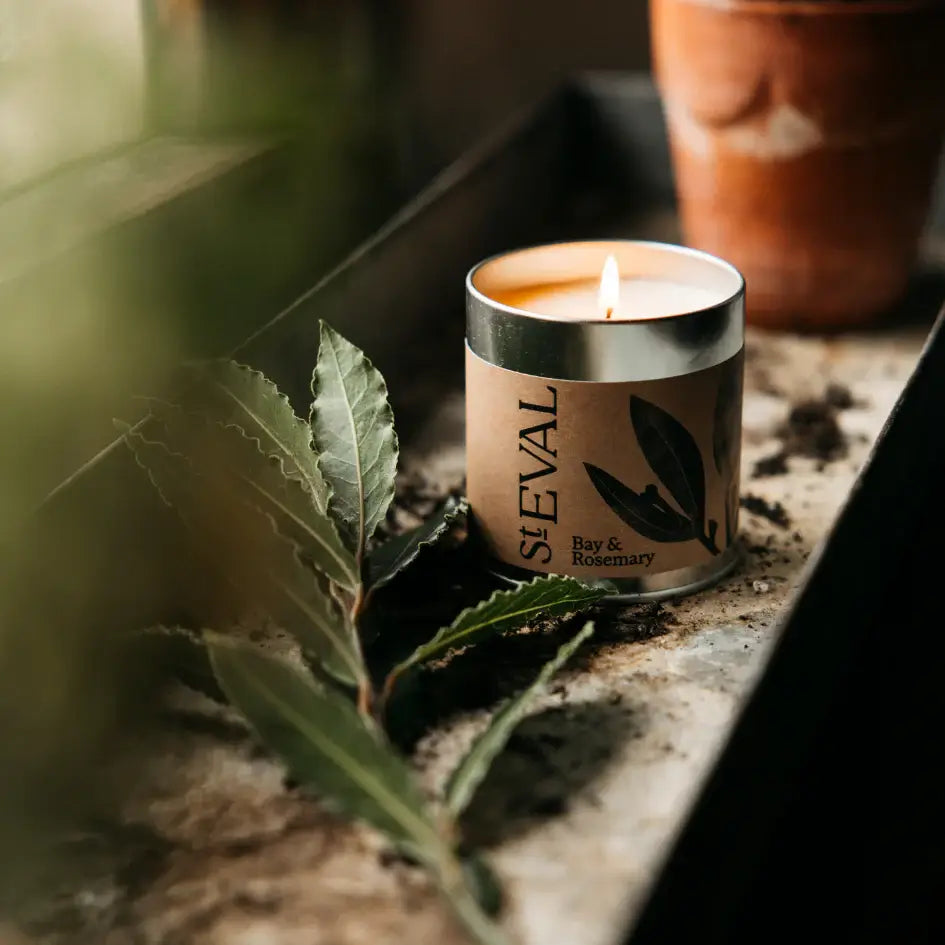 St Eval Bay & Rosemary Tin Candle