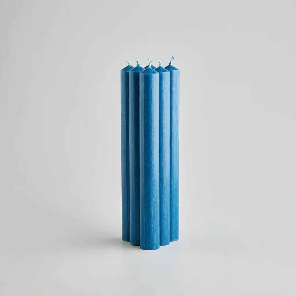 Bedruthan Blue Dinner Candles