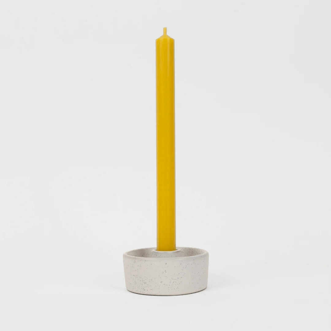 Ochre Yellow Dinner Candle