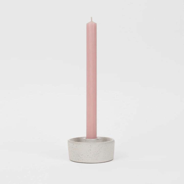 Rose Quartz Dinner Candle