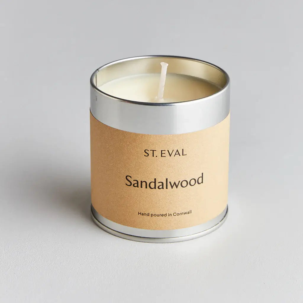 St Eval Sandalwood Tin Candle