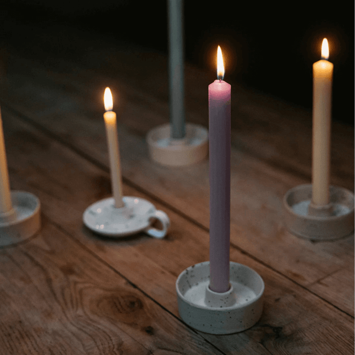 Sea Thistle Lilac Dinner Candle