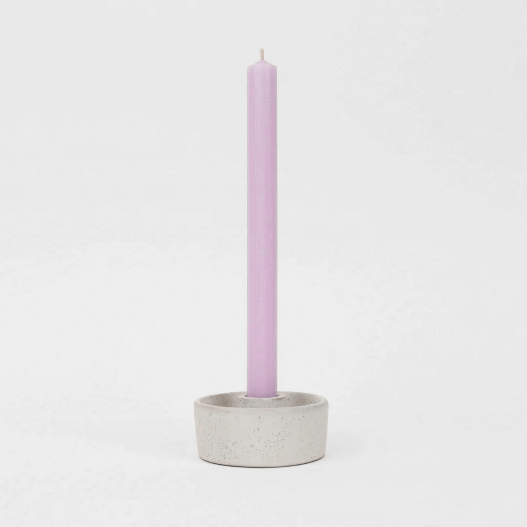 Sea Thistle Lilac Dinner Candle