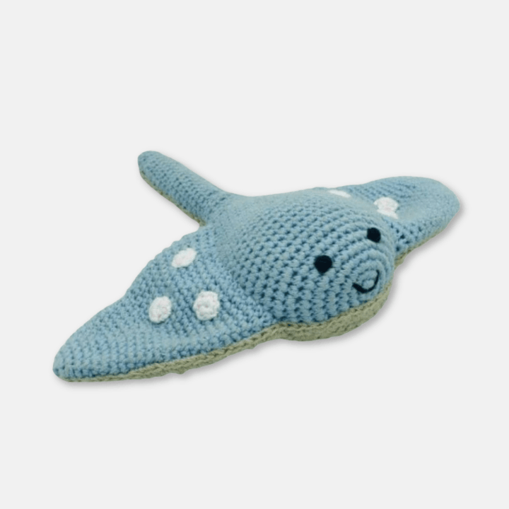 Stingray Organic Cotton Crochet Rattle