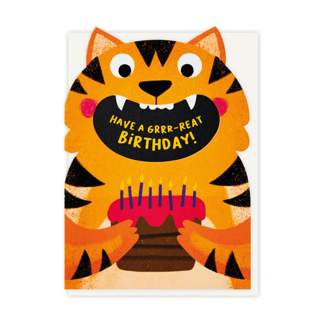 Grrr-reat Birthday Cat Greetings Card