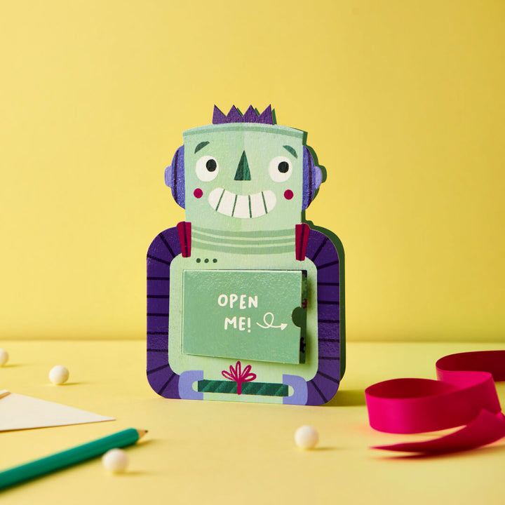 Smiley Robot Greetings Card