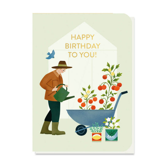 Tomato Garden Birthday Card with Seeds