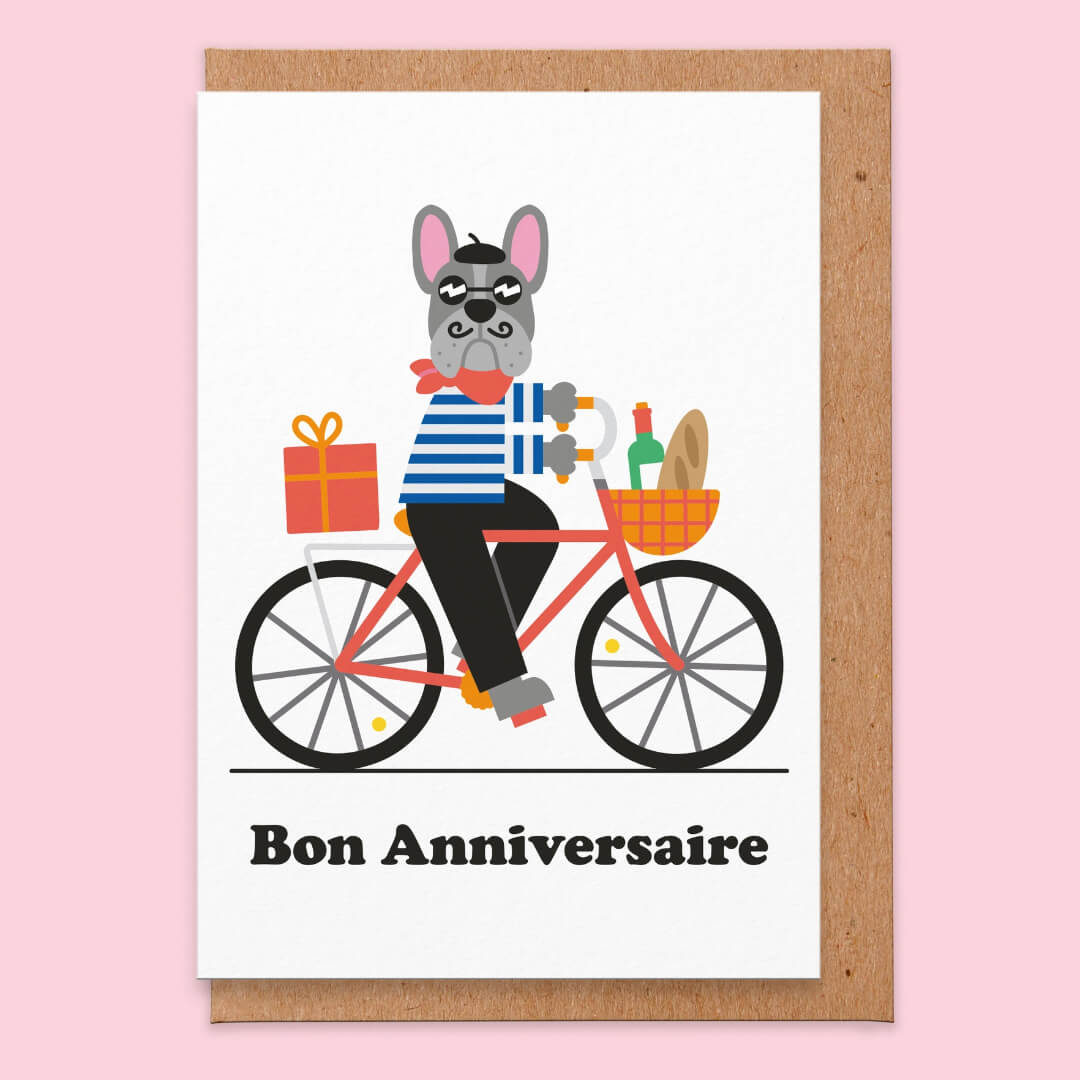 Bon Anniversaire Greetings Card