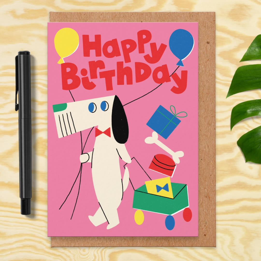 Doggy Birthday Greetings Card