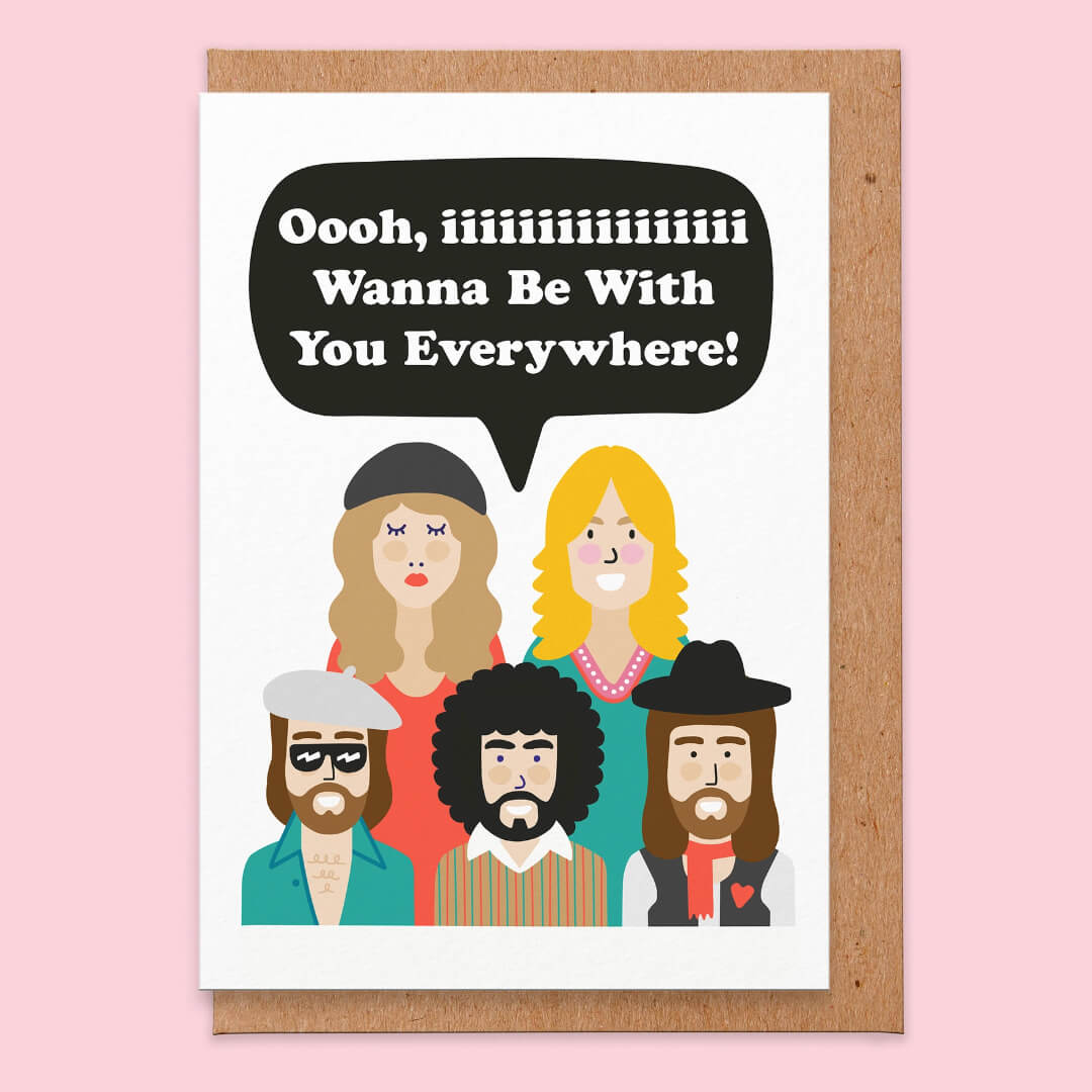 Everywhere Fleetwood Mac Greetings Card