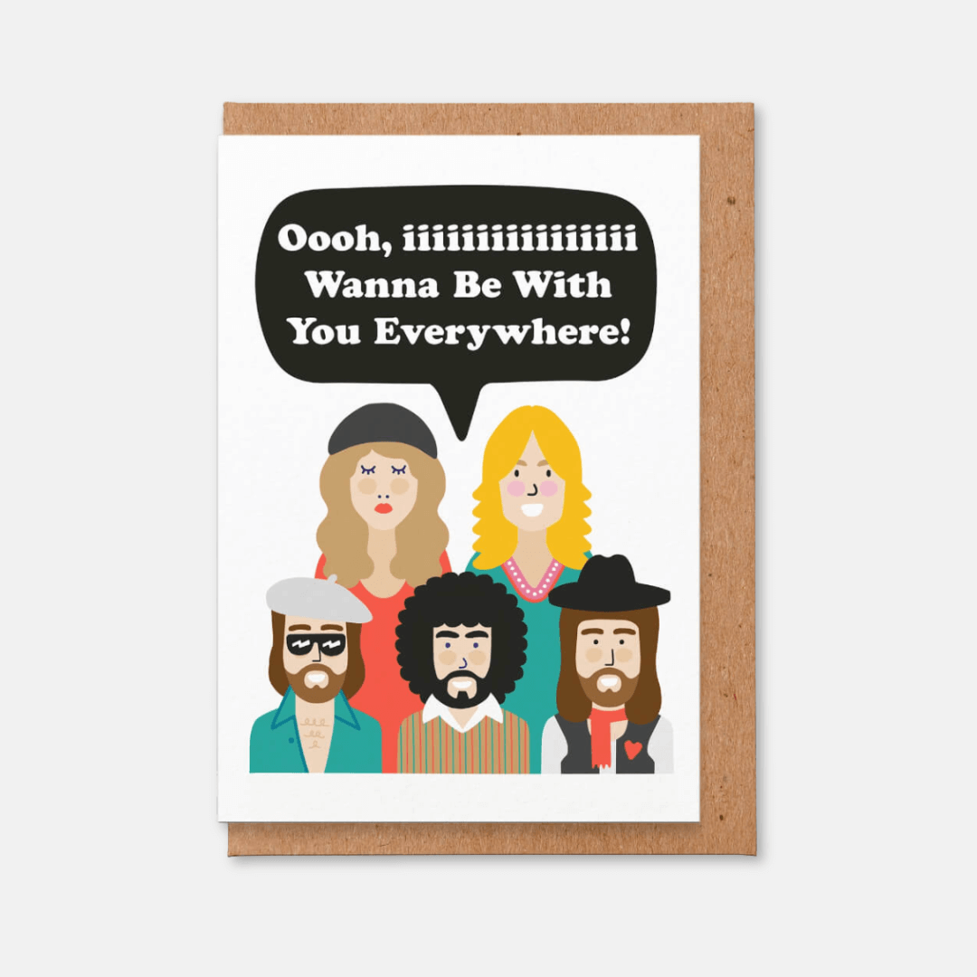 Everywhere Fleetwood Mac Greetings Card