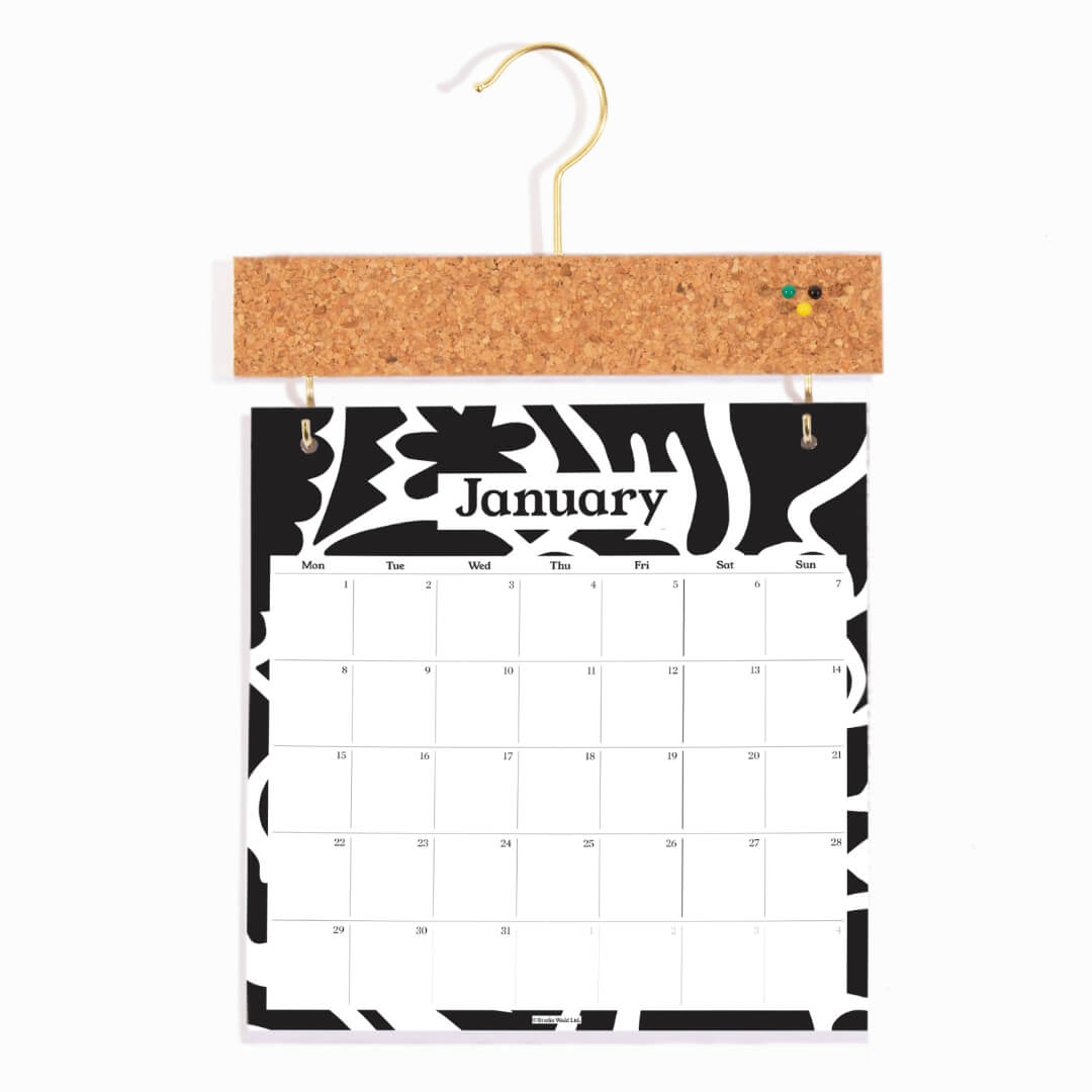 Studio Wald 2024 Pinboard Calendar Abstract BAM Store + Space