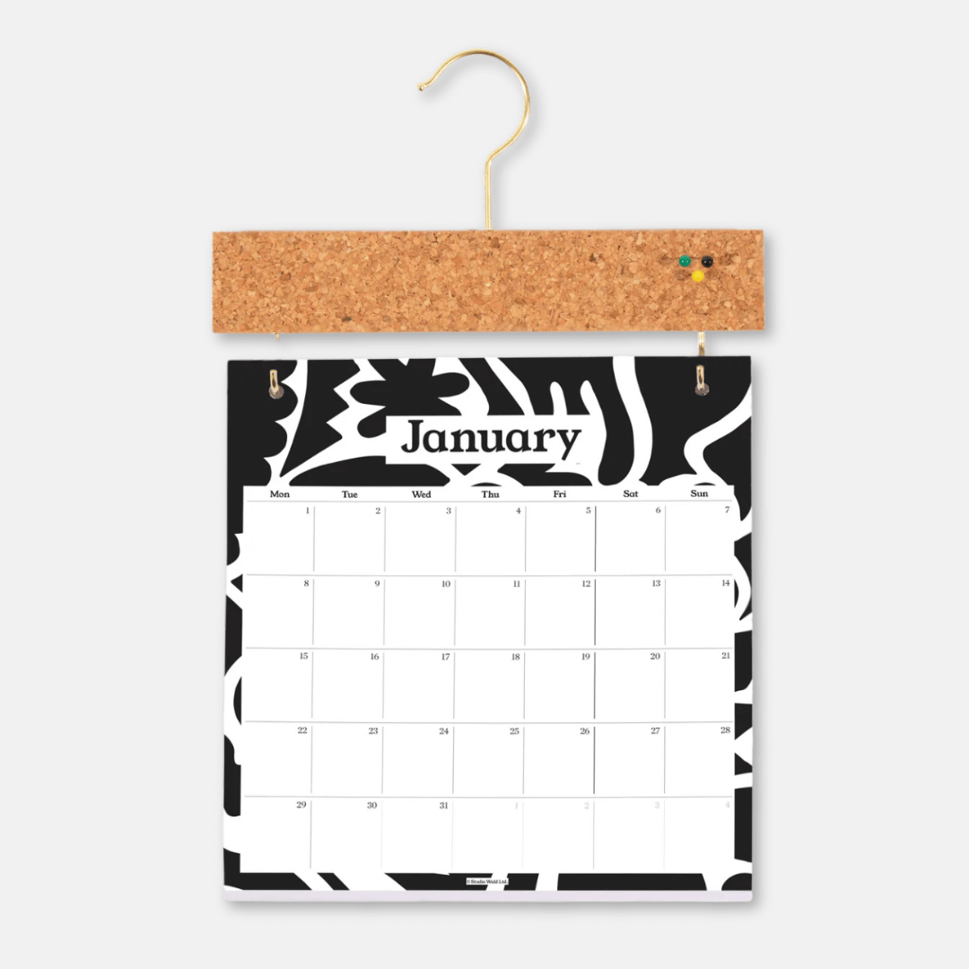 2025 Abstract Pinboard Calendar