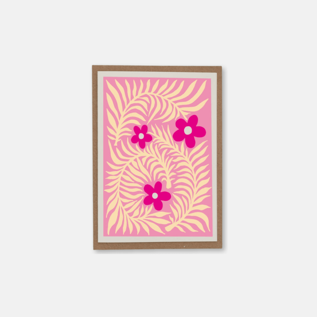 Blumen Pop 2 Greetings Card