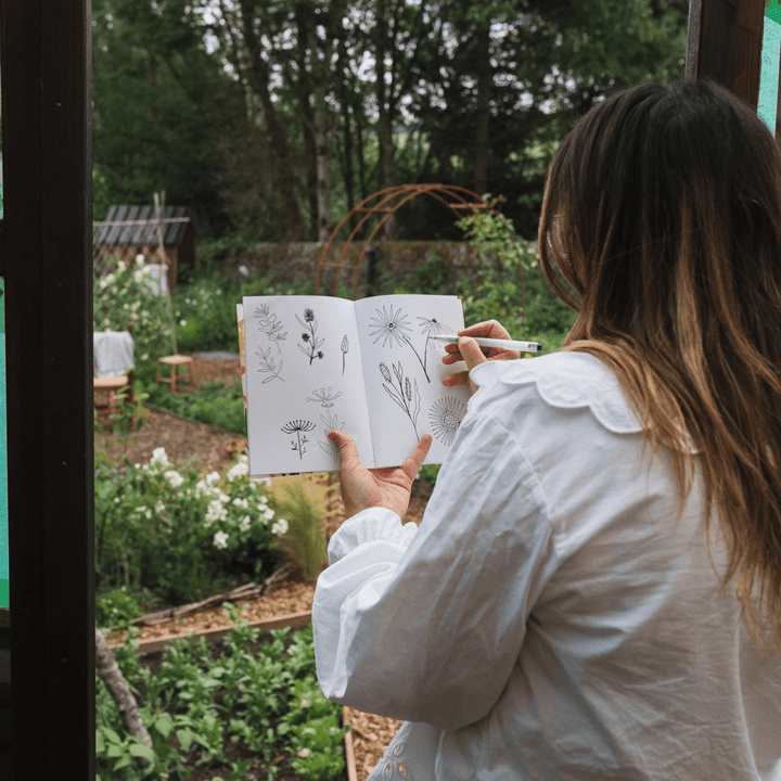 Floral Notebooks with Folder