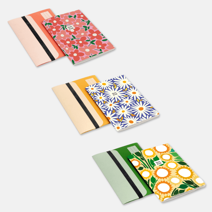 Floral Notebooks with Folder
