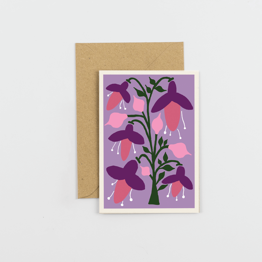 Fuscia Any Occasion Greetings Card