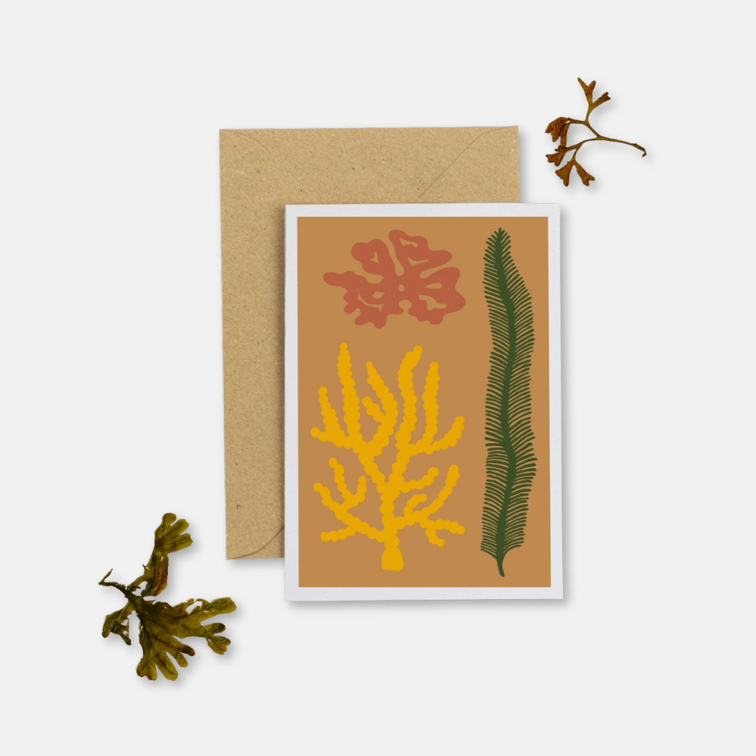 Mustard Seaweed Any Occasion Greetings Card