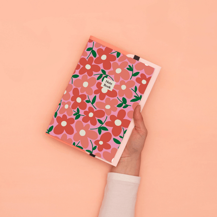 Floral Notebooks with Folder