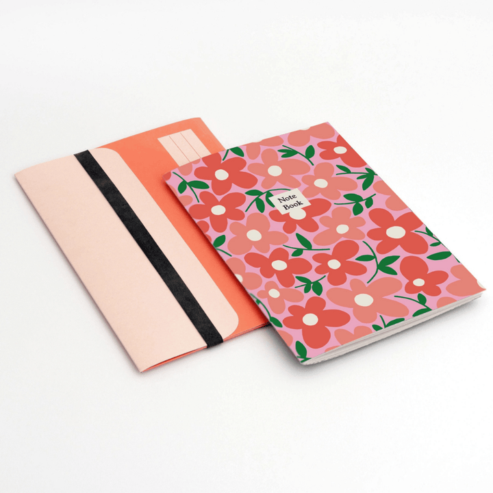Floral Notebooks with Folder